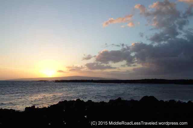 sunset over Kaho'olawe taken from La Perouse Bay